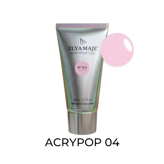 Elyamaje Acrypop Soft Pink N°04 gel UV tube flexible