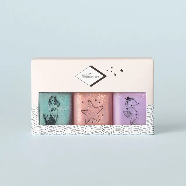 Manucurist Petite Bonnie Stella Janis vernis enfant coffret 3 pailletés