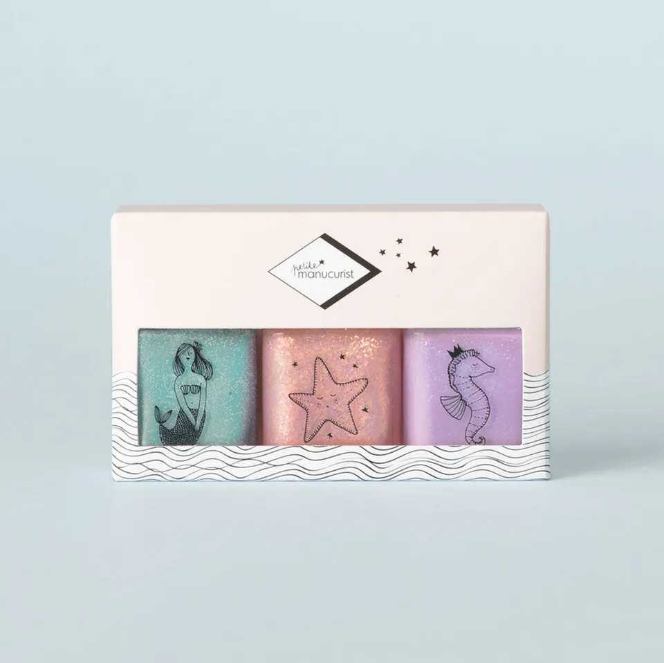 Manucurist Petite Bonnie Stella Janis vernis enfant coffret 3 pailletés