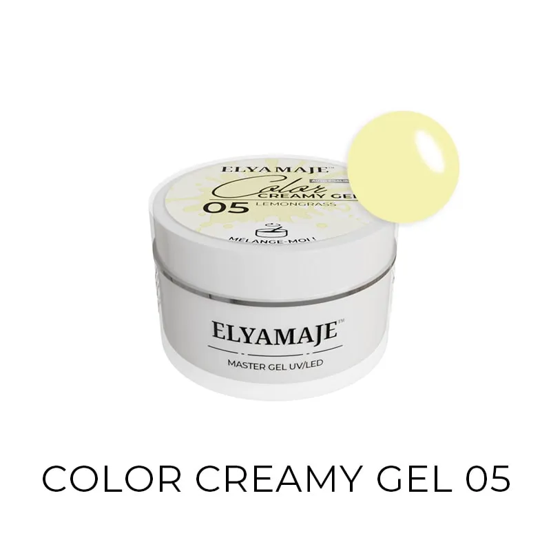 Elyamaje Color Creamy Gel Lemongrass N°05 gel UV LED gainage