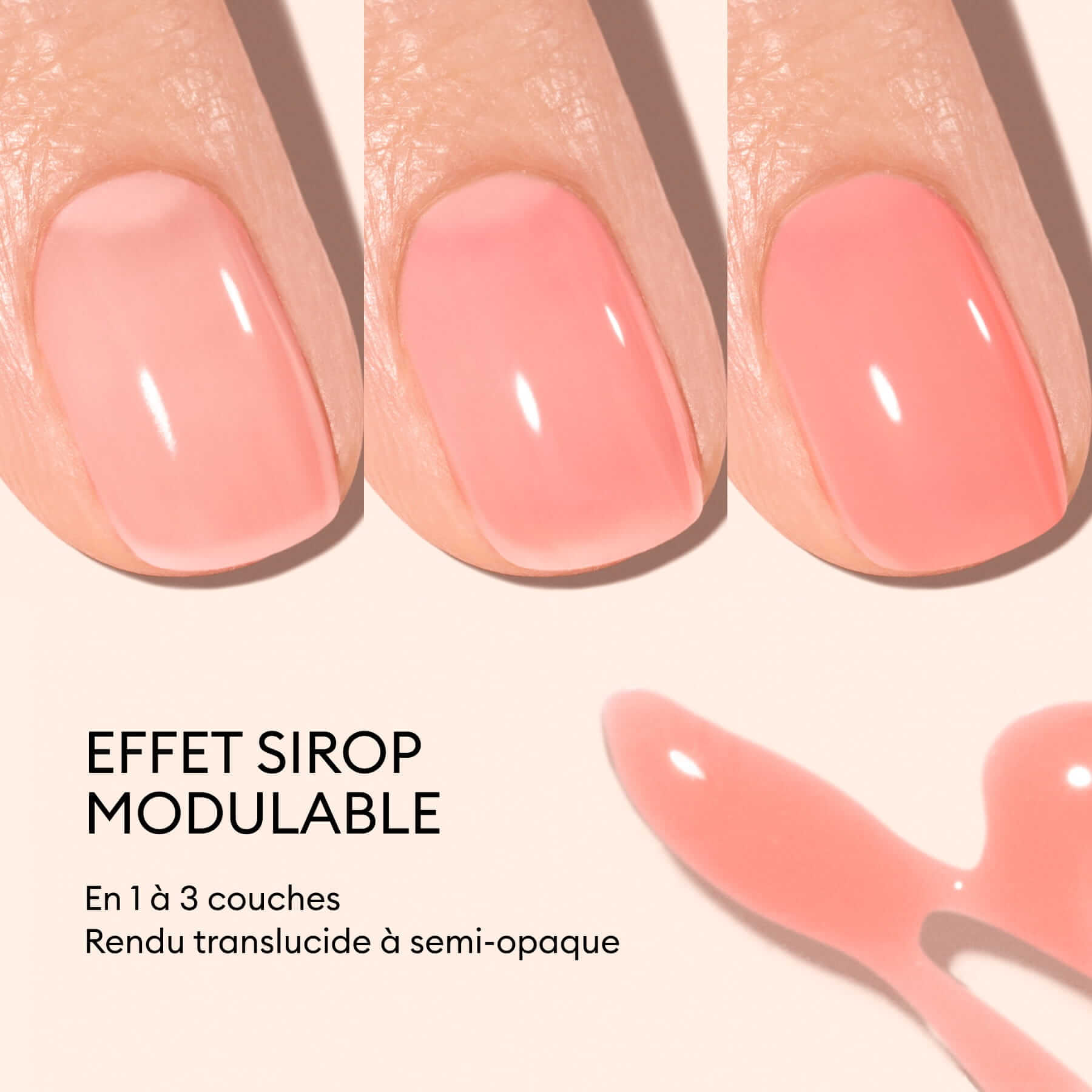 Manucurist Green Glacé Jelly vernis à ongles corail sirop