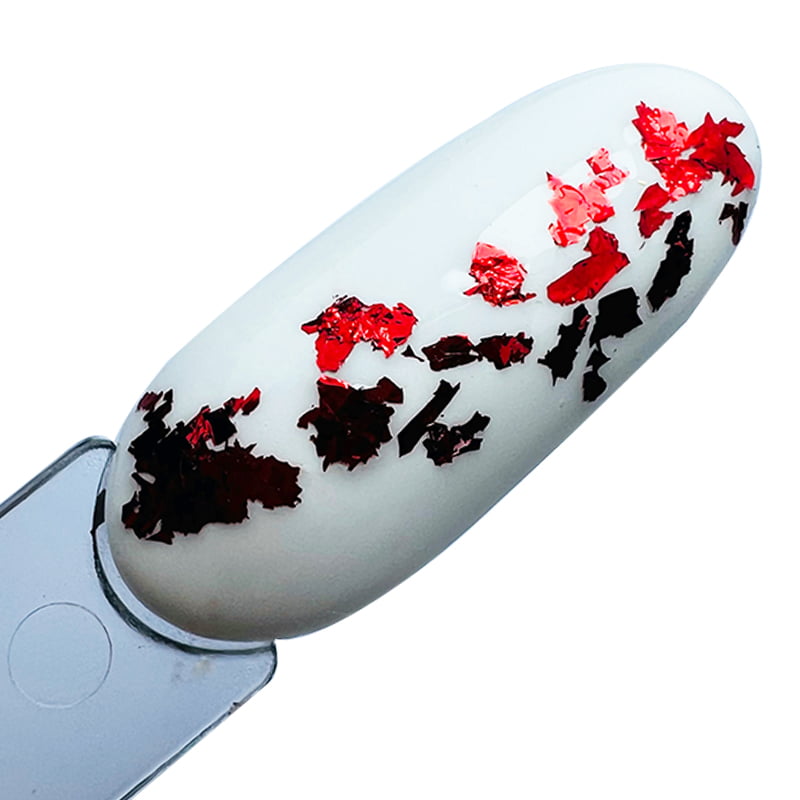 ElyaMaje Flakes 7 feuilles nail art incrustation