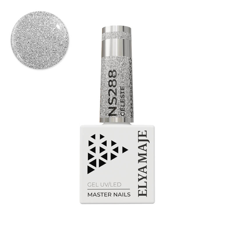 Elyamaje N°288 Celeste vernis semi-permanent réfléchissant