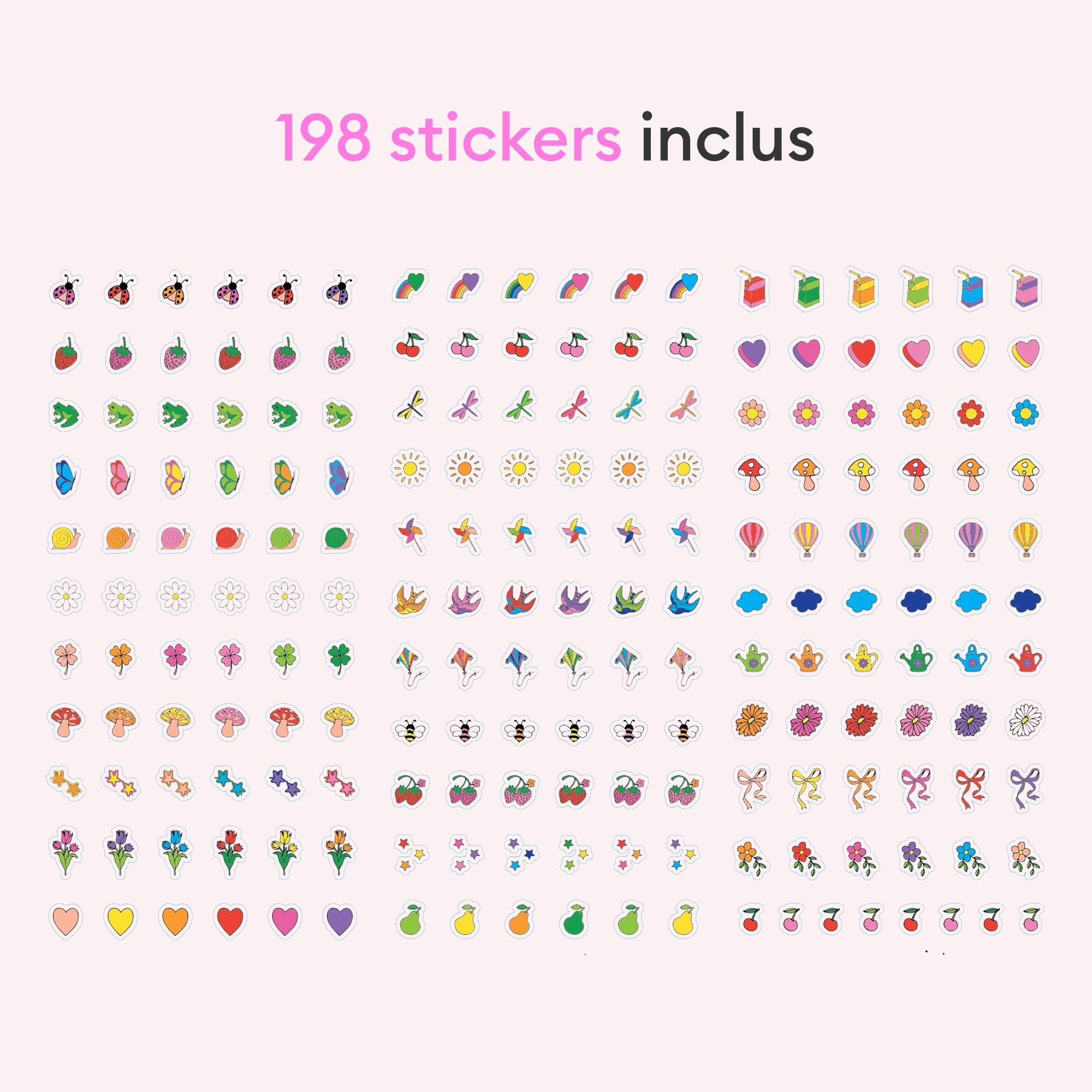 Manucurist Nail Art Été stickers ongles 3 feuilles colorés