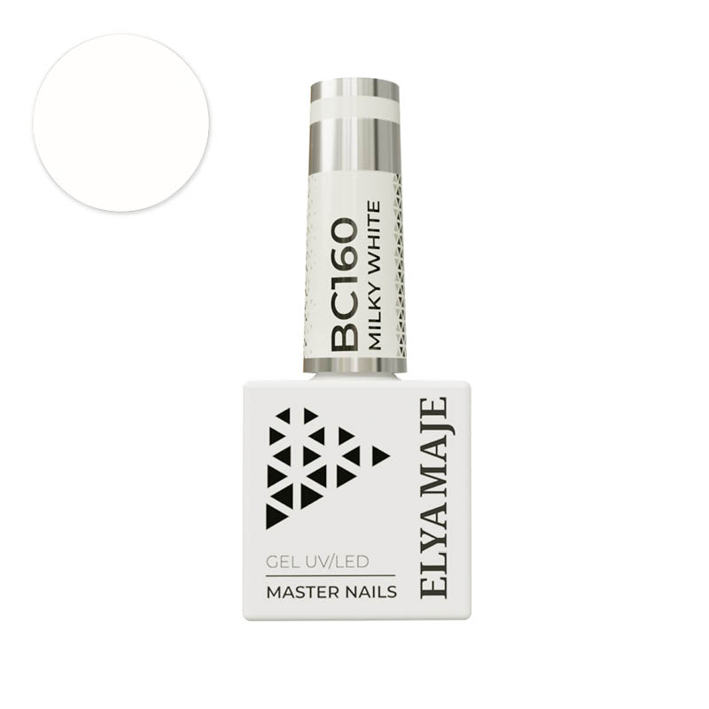 Elyamaje N°160 Milky White vernis semi-permanent laiteux