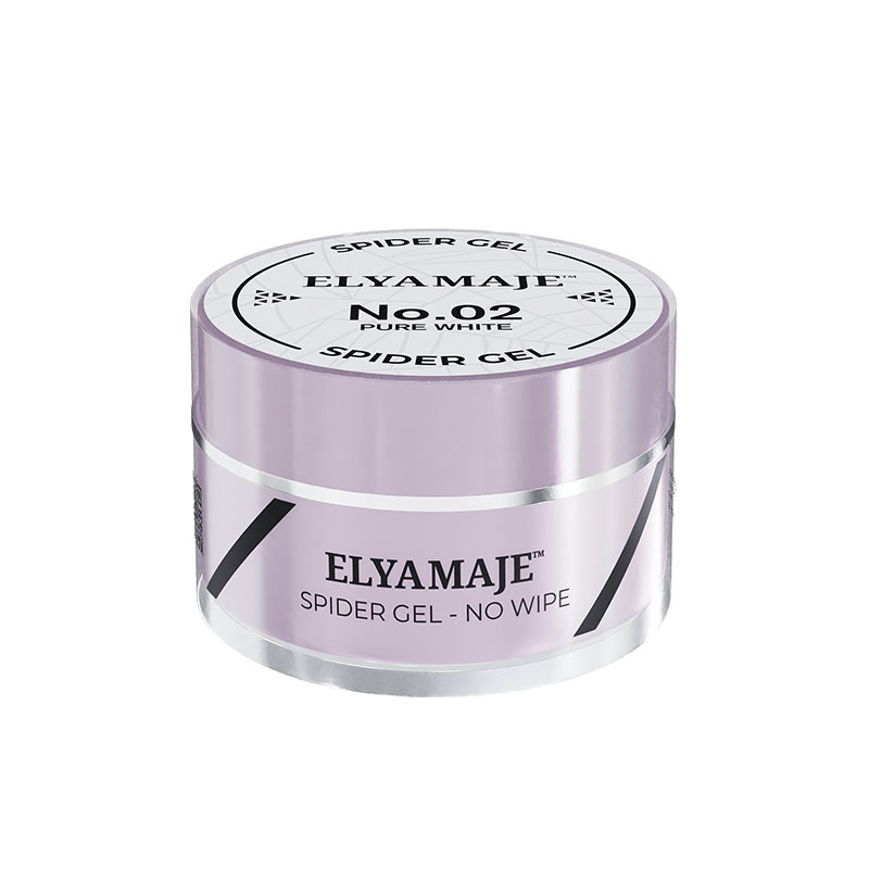 ElyaMaje Spider Gel 02 gel nail art blanc pur