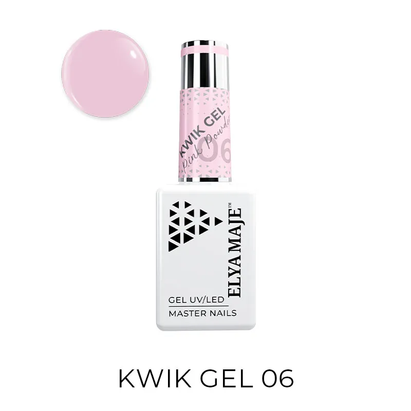 Elyamaje Kwik Gel Pink Powder N°6 gel flacon rose