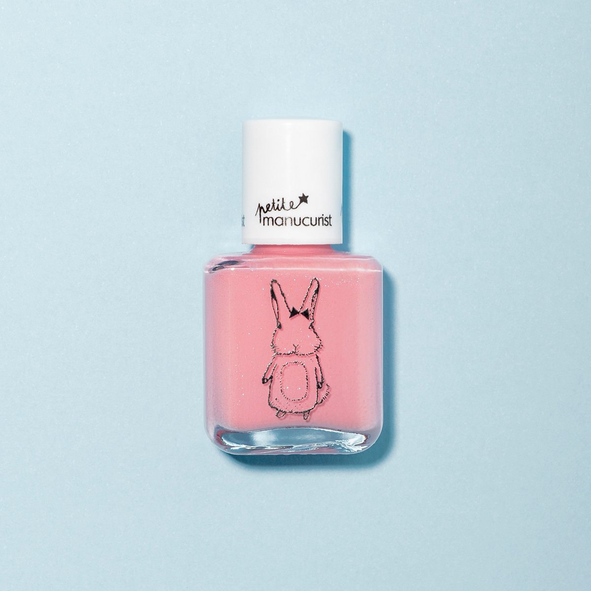 Manucurist Rosie la Lapine vernis enfant rose pailleté à l’eau