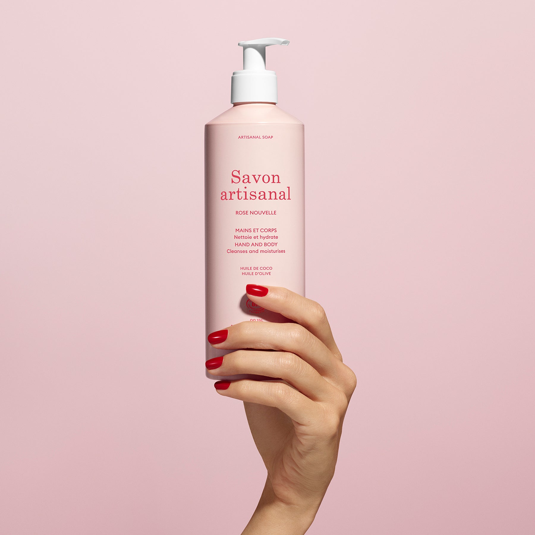 Manucurist Savon Artisanal Rose Nouvelle savon 500 ml bio