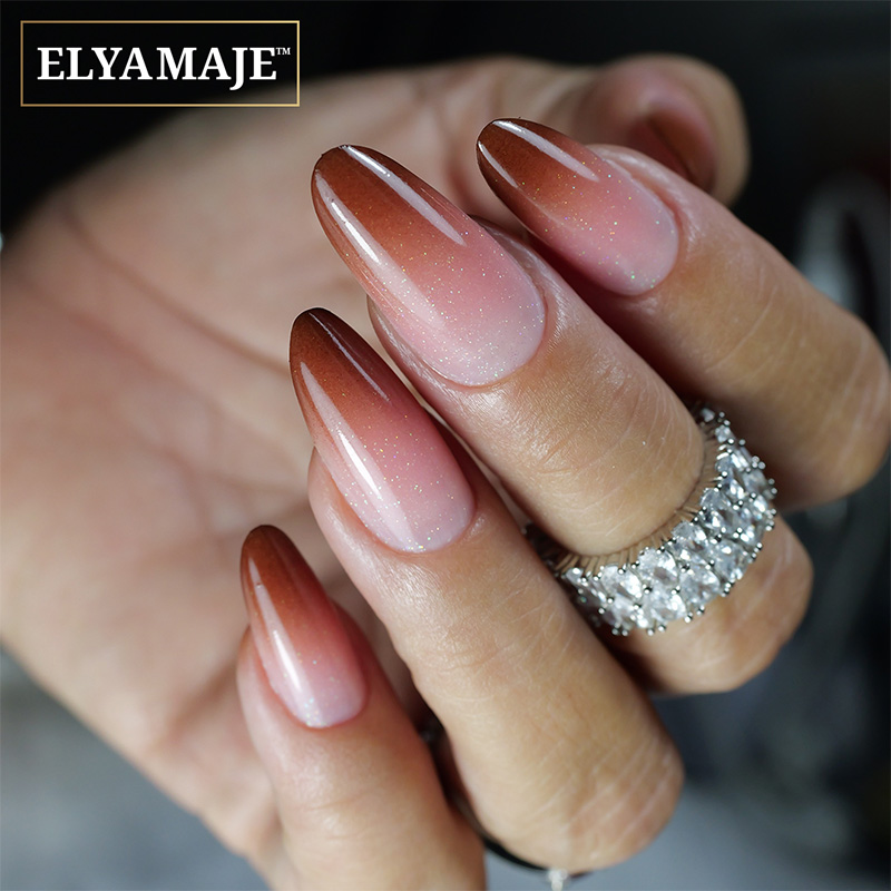 Elyamaje Ultra Baby Paint 09 gel nail art marron chocolat