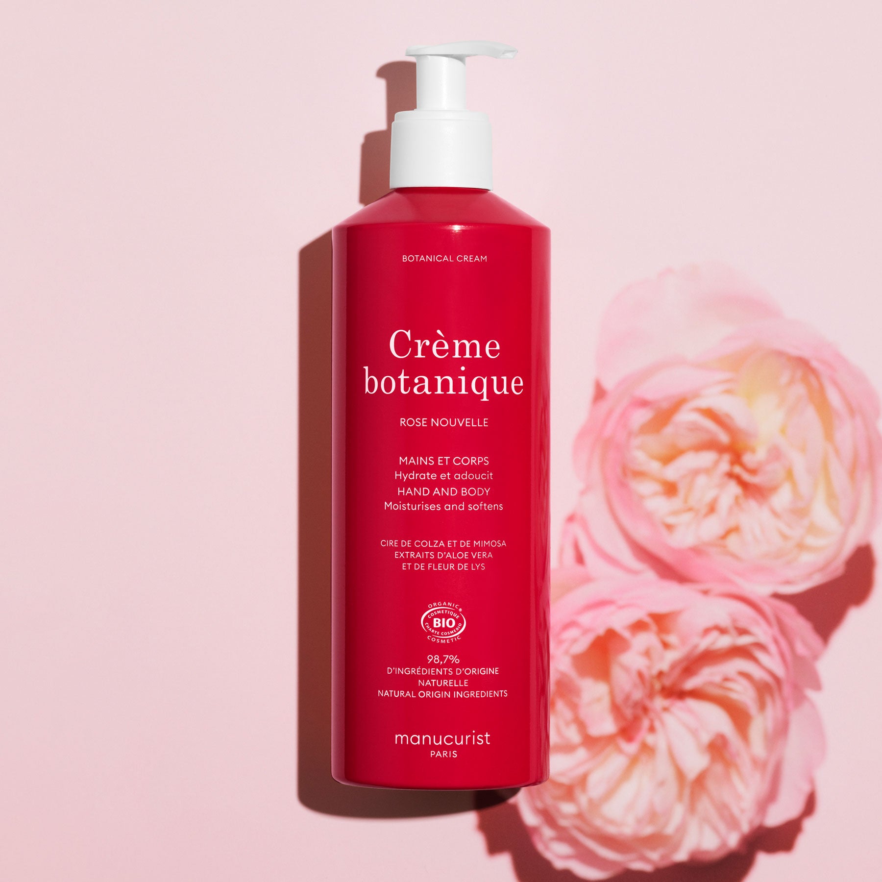 Manucurist Crème botanique Rose Nouvelle 500ml bio