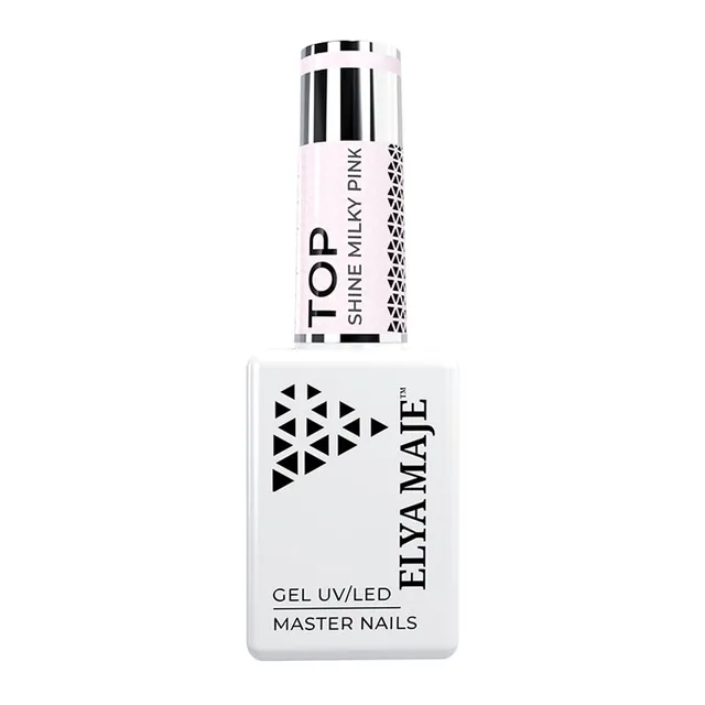 Elyamaje Top Shine Milky Pink top finition flouteur