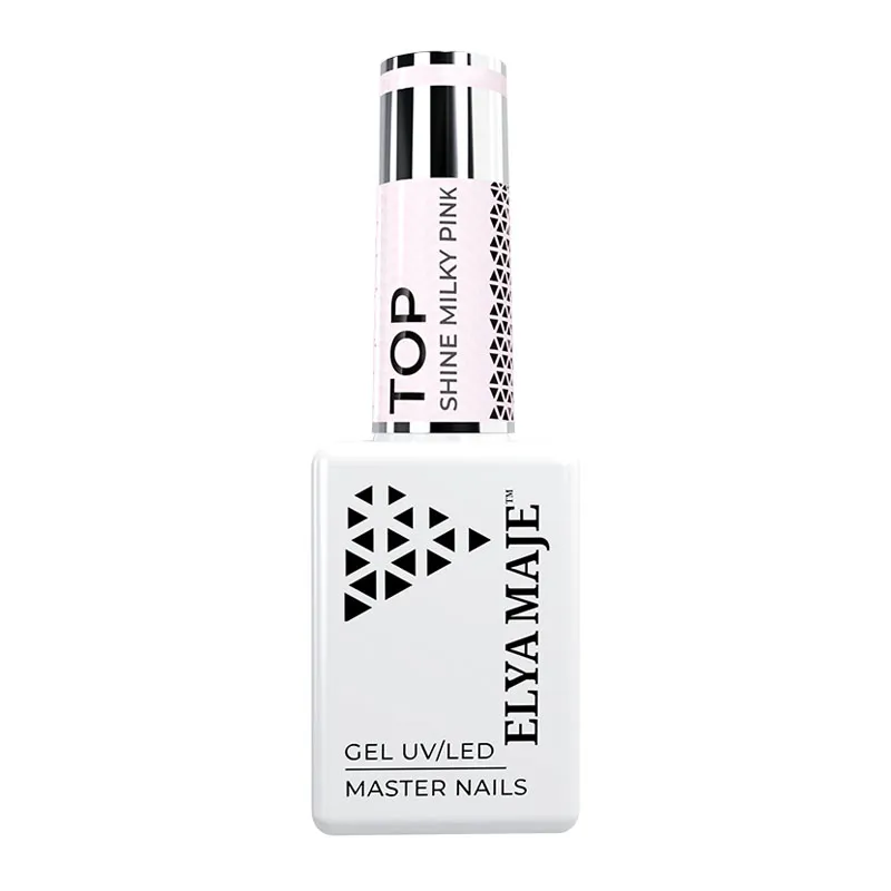 Elyamaje Top Shine Milky Pink top finition flouteur