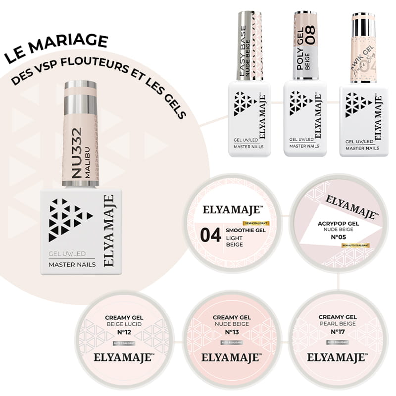 ELYAMAJE Malibu N°332 vernis semi-permanent couvrant