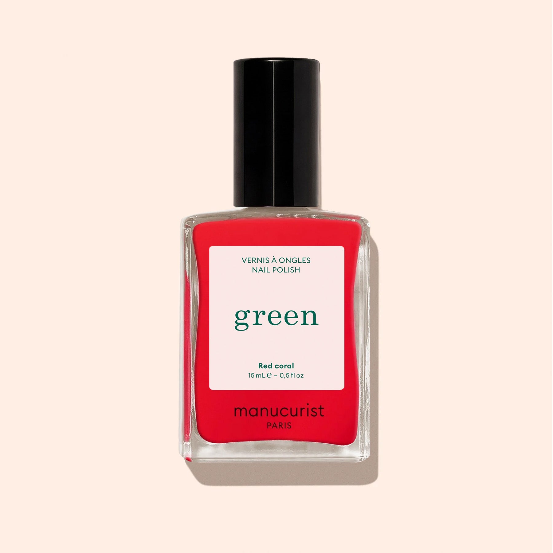 Manucurist Green Red Coral vernis à ongles rouge corail