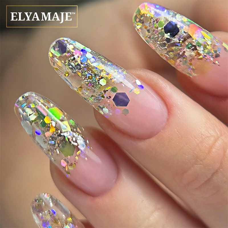 Elyamaje Crystal 3 paillettes ongles incrustation