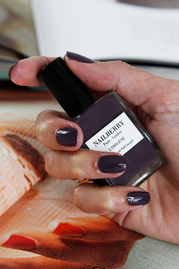 Nailberry L'Oxygéné Peace vernis 15ml gris lavande