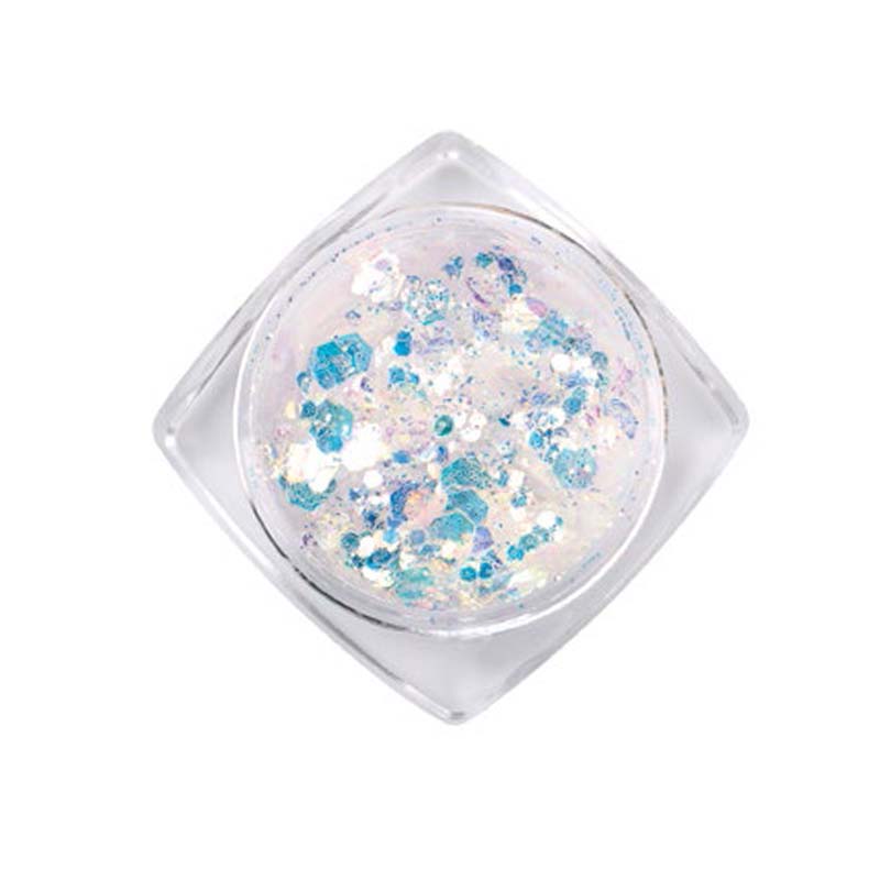 ELYAMAJE Crystal 21 paillettes ongles effet cristal