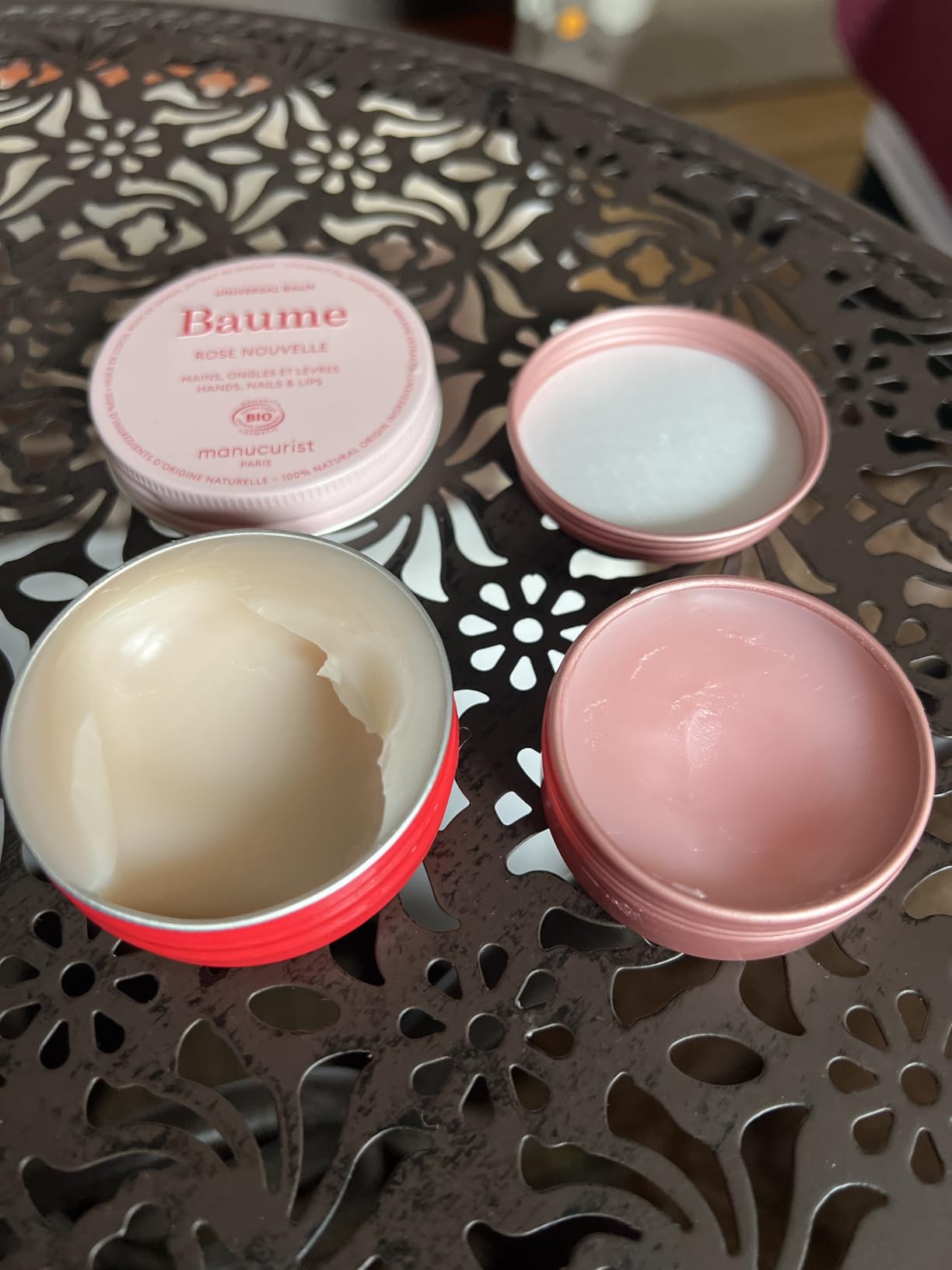 Manucurist Baume Rose soin multi-usage lèvres ongles