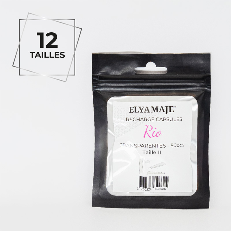 Elyamaje Rio capsules transparentes C-Curve x50
