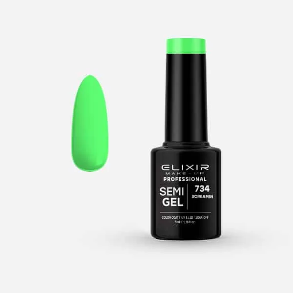 Élixir Semi Gel #734 vernis semi-permanent 5 ml Screamin