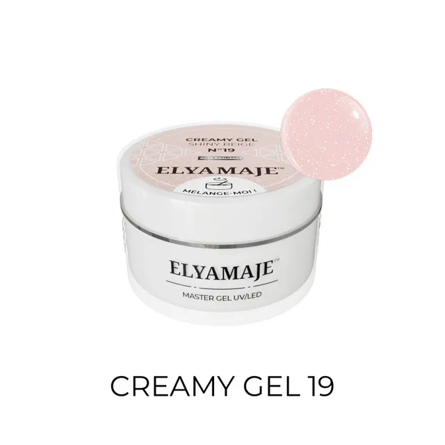 ElyaMaje Creamy Gel N°19 Shiny Beige gel construction
