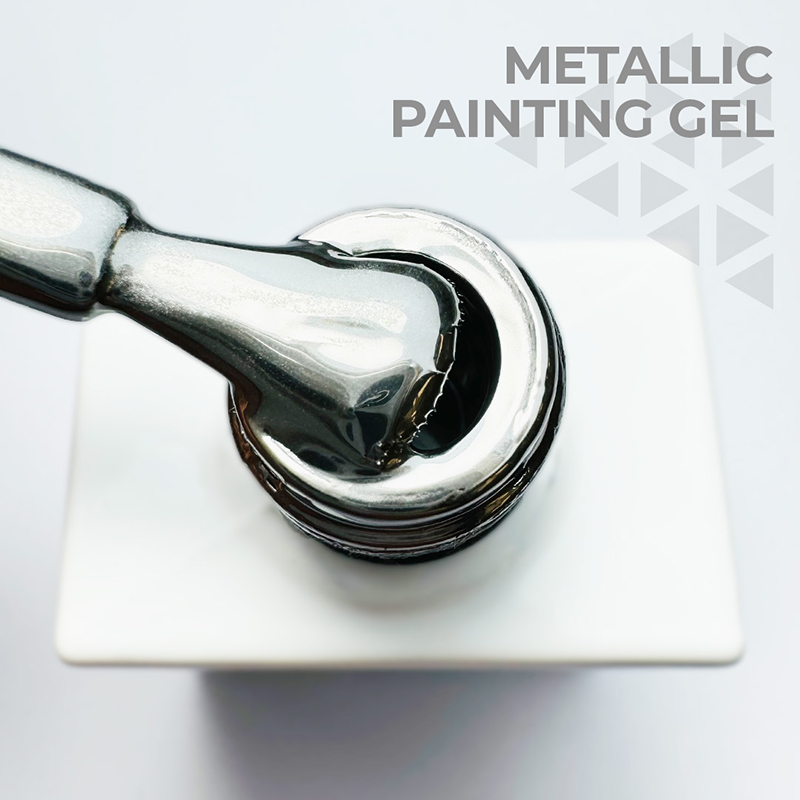 Elyamaje Metallic Painting Gel nail art lignes fines métallisé