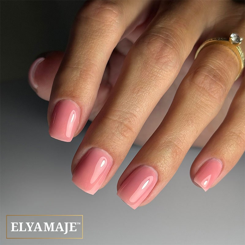 Elyamaje Easy Base Colorée Base Dark Pink tenue renforcée