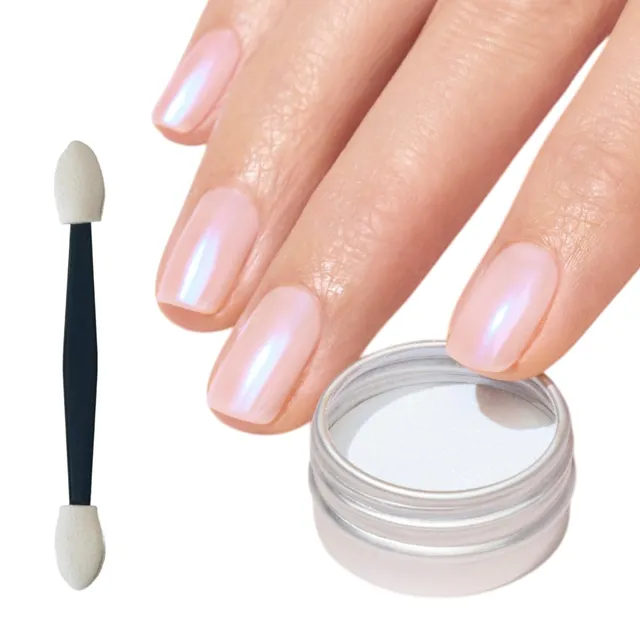 Manucurist Blue Glazed poudre nail art effet nacré