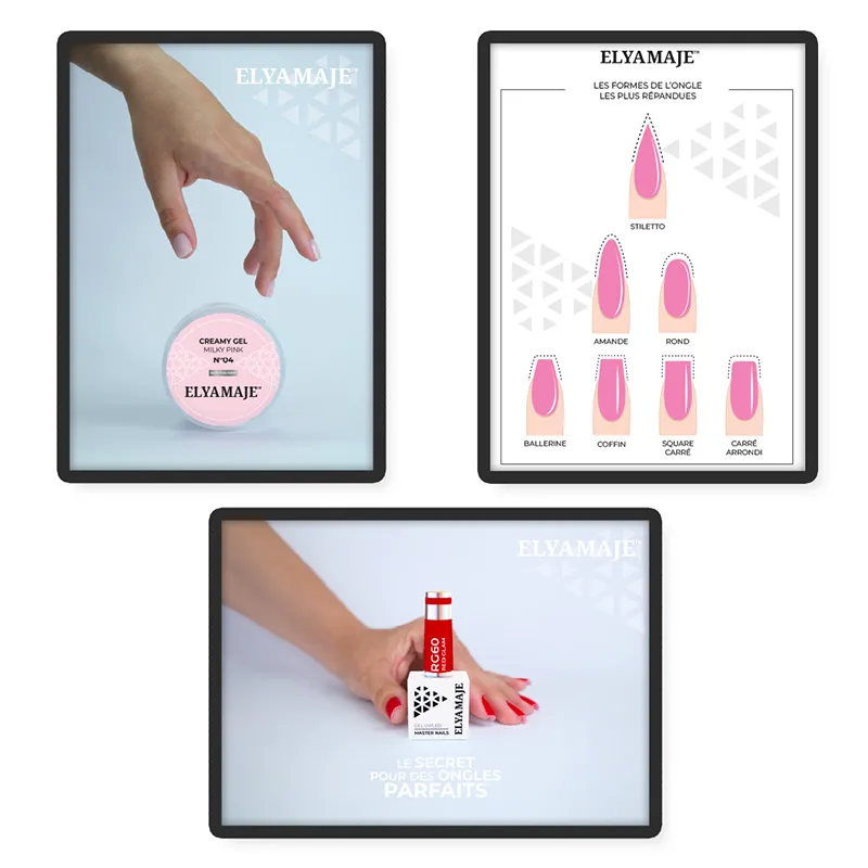 Elyamaje Kit n°1 3 posters salon manucure