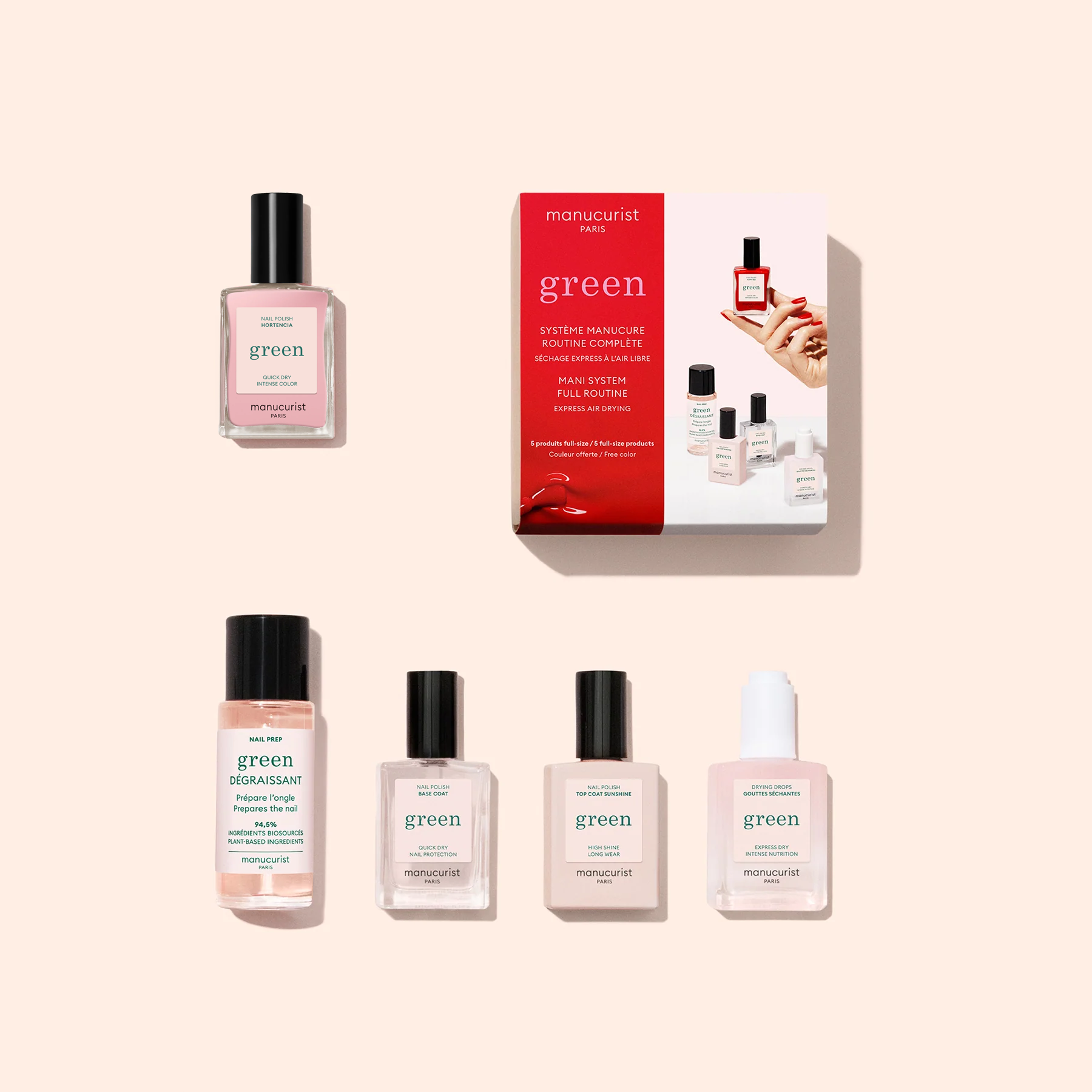 Manucurist Green Kit Découverte vernis Hortencia