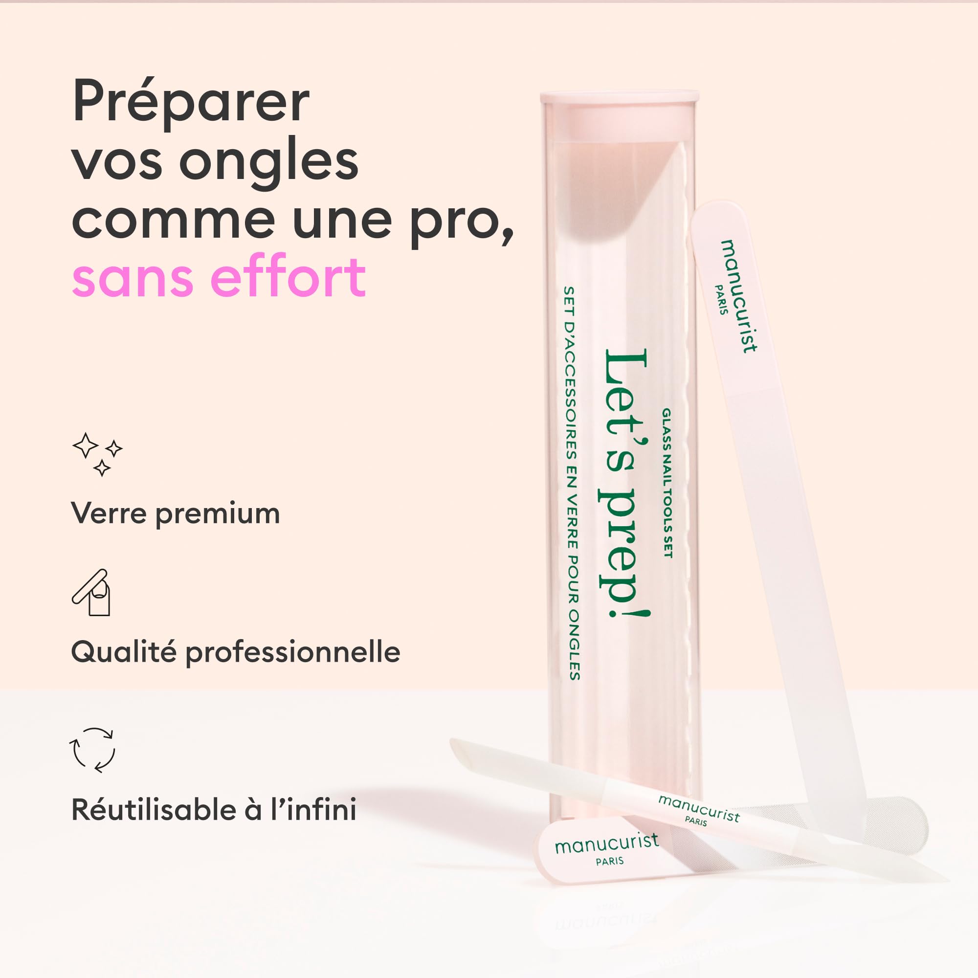 Manucurist Trio Coutellerie coffret manucure verre 3 pièces