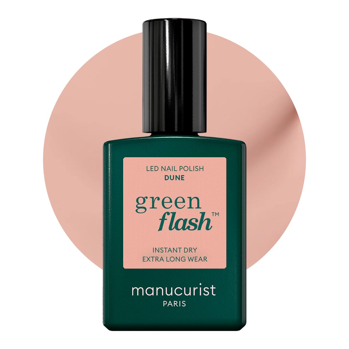 Manucurist Green Flash Groove vernis semi-permanent 15 ml vert nacré