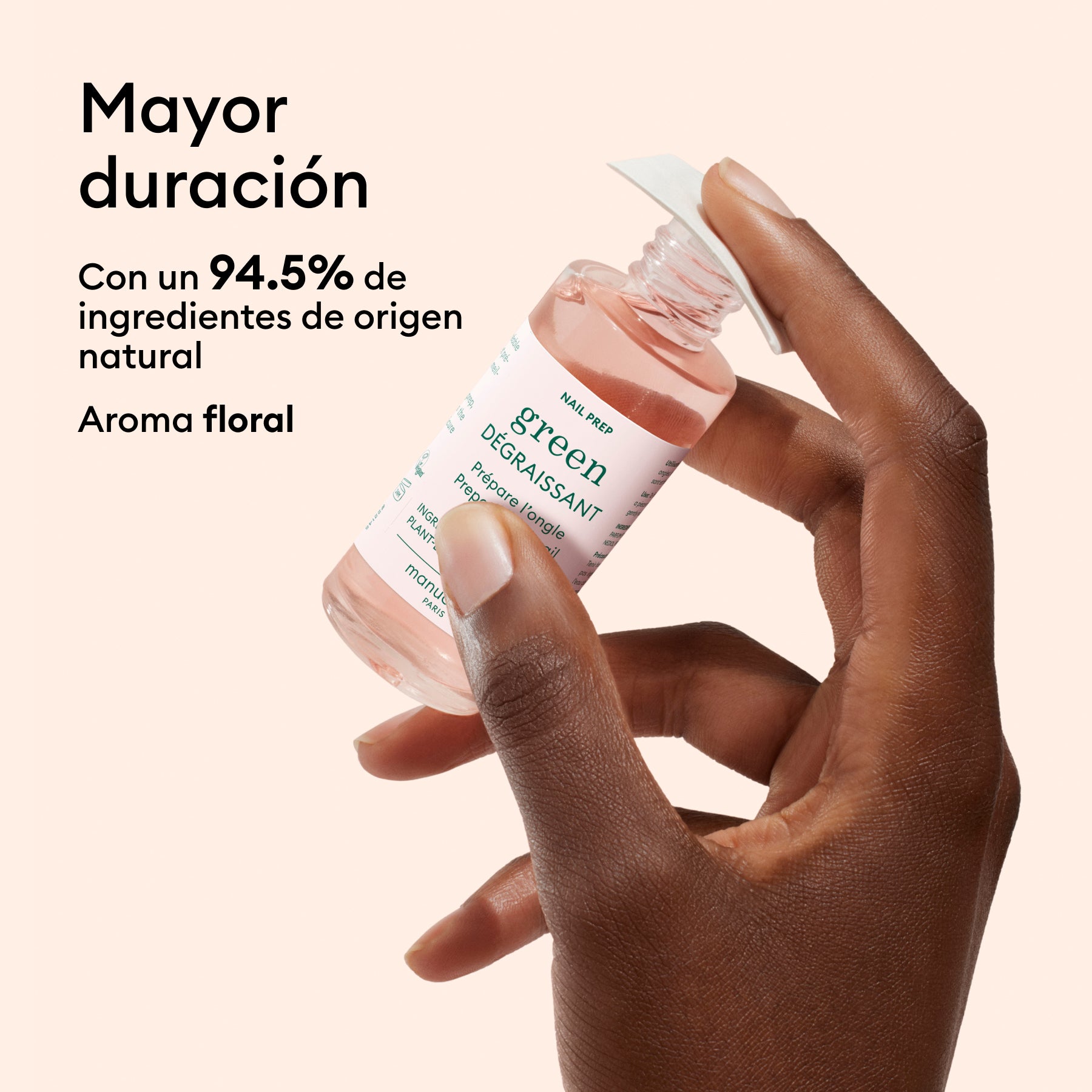 Manucurist Green Dégraissant dissolvant 30ml tenue prolongée