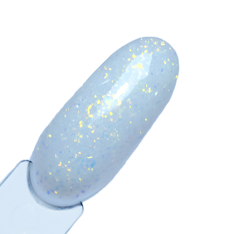 Elyamaje Easy Base Glitter Milky White base pailletée nude