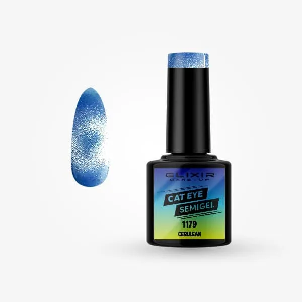 Élixir Cat Eye vernis semi-permanent 1179 Cerulean 8ml magnétique