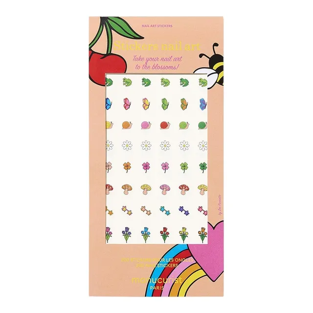 Manucurist Nail Art Été stickers ongles 3 feuilles colorés