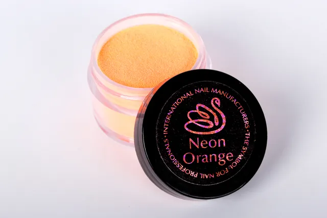 INM Neon Orange poudre acrylique 0,5 oz orange néon