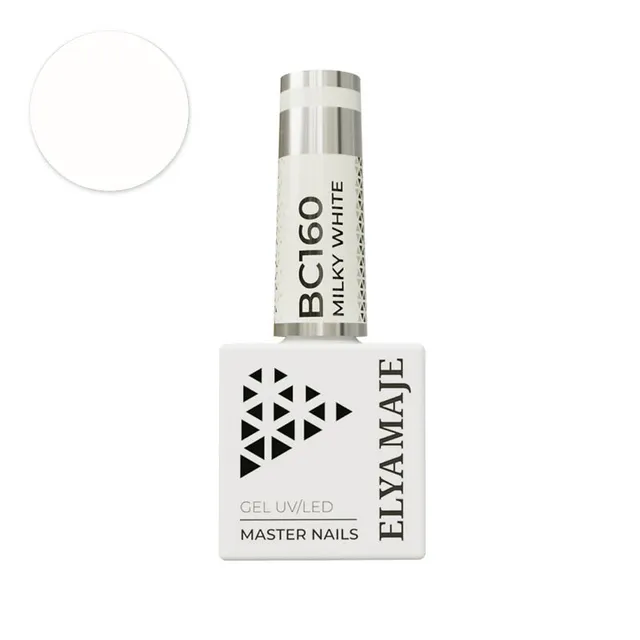 Elyamaje N°160 Milky White vernis semi-permanent laiteux