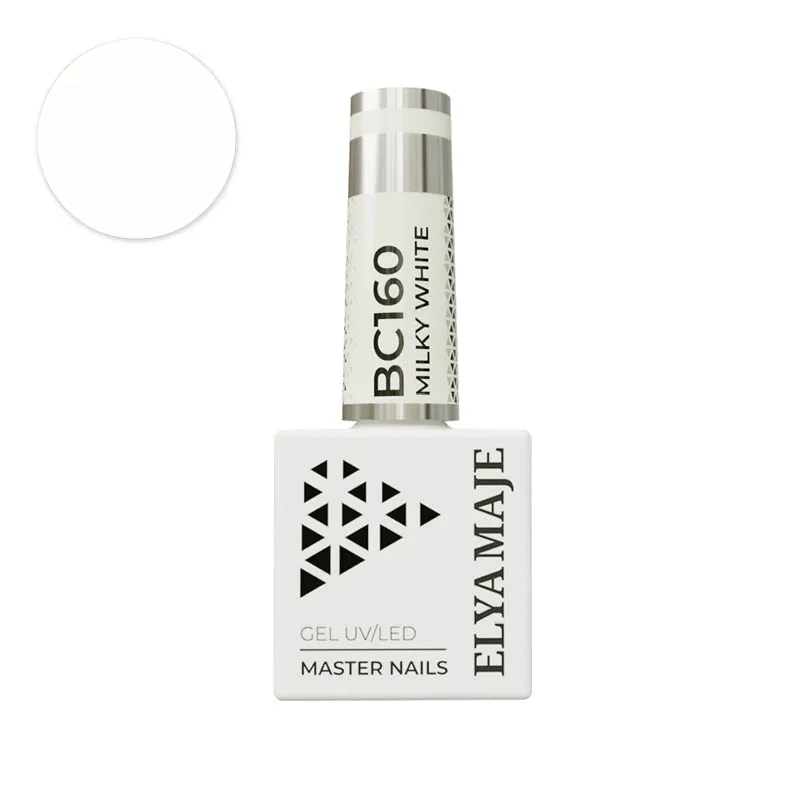 Elyamaje N°160 Milky White vernis semi-permanent laiteux