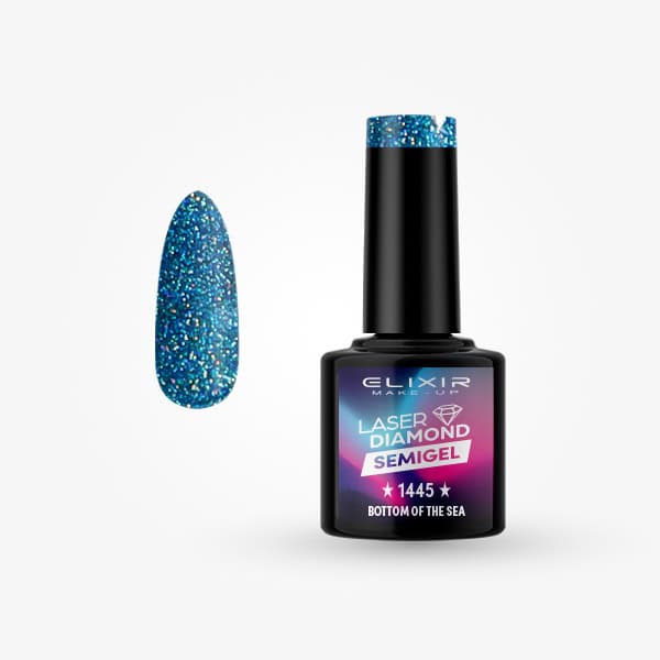 Élixir Semi Gel #1445 Bottom of the sea vernis semi-permanent 8ml bleu
