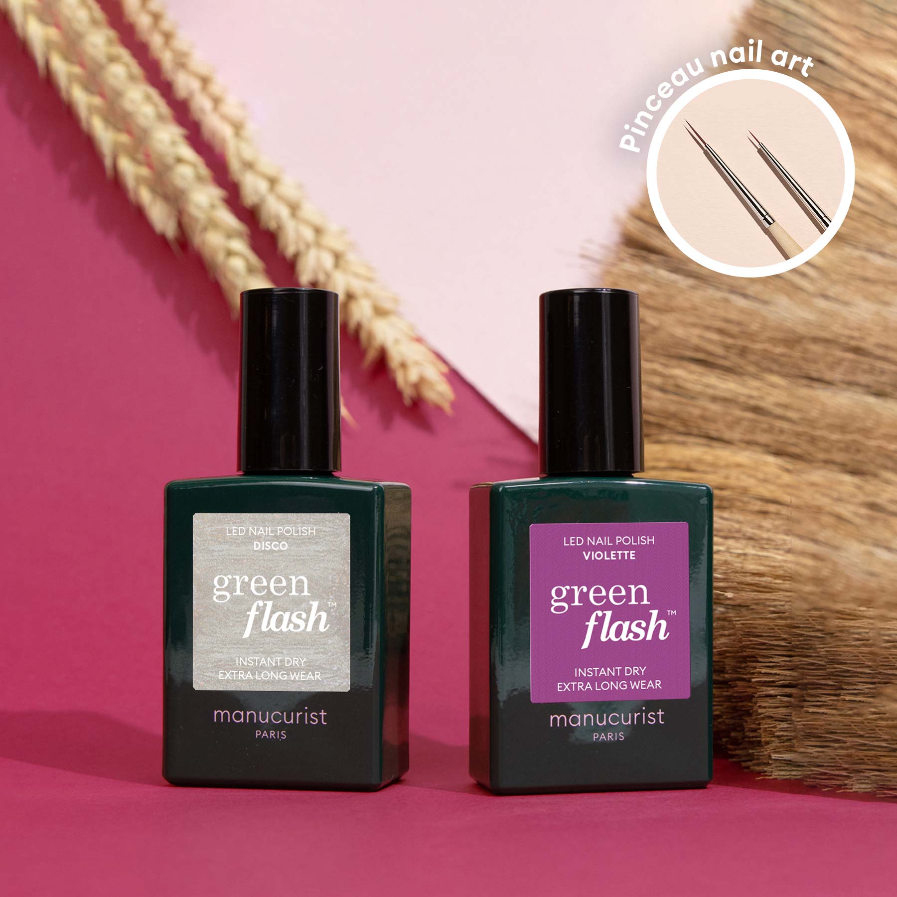 Manucurist Shiny Summer coffret vernis Green Flash Disco Violette