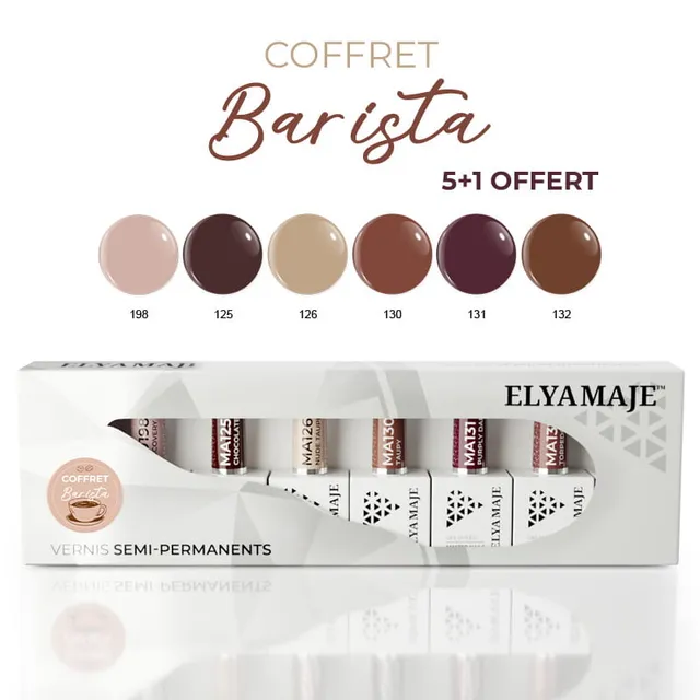 Elyamaje Barista coffret vernis semi-permanent édition limitée