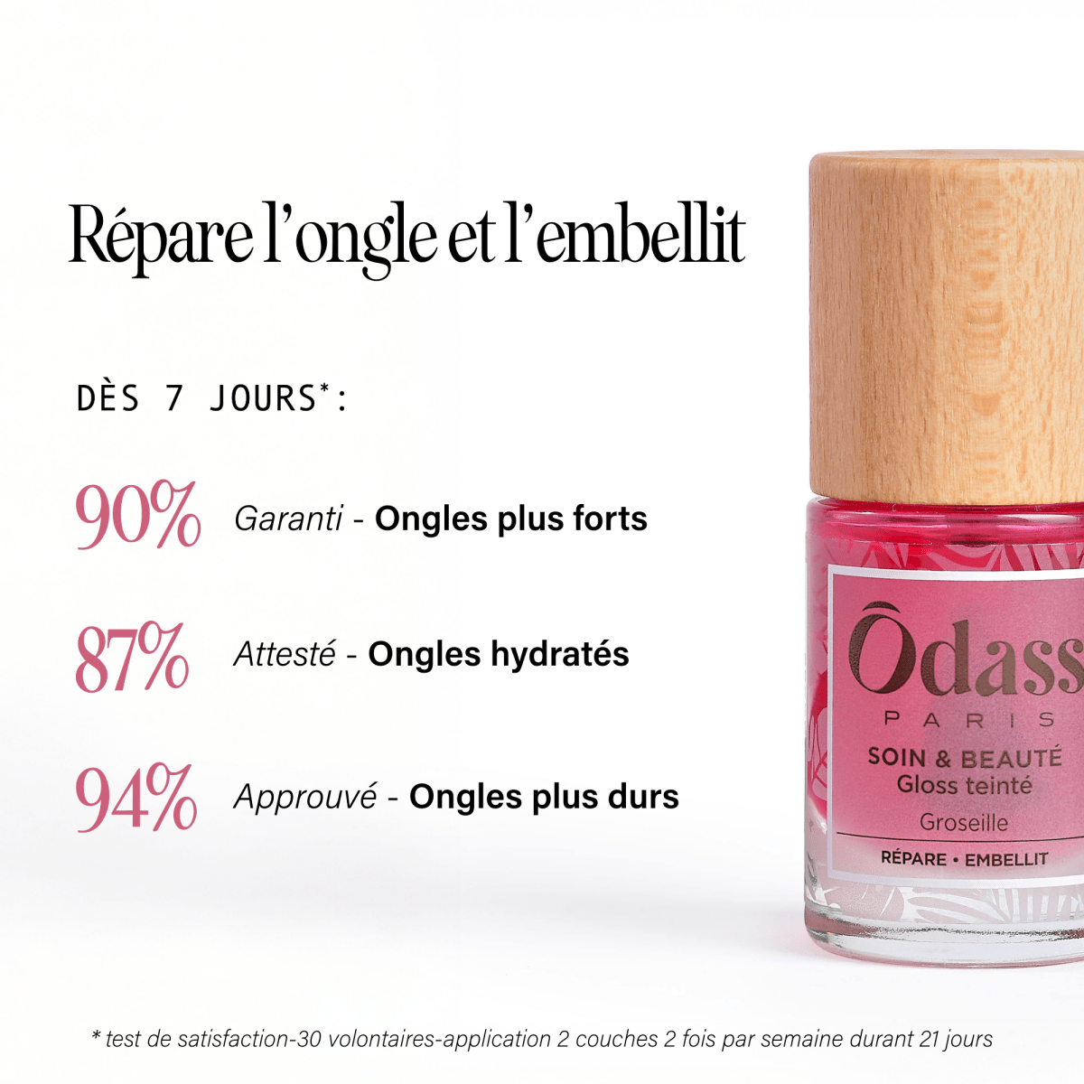 Ôdass Paris Gloss Teinté vernis-soin vitamine C réparateur