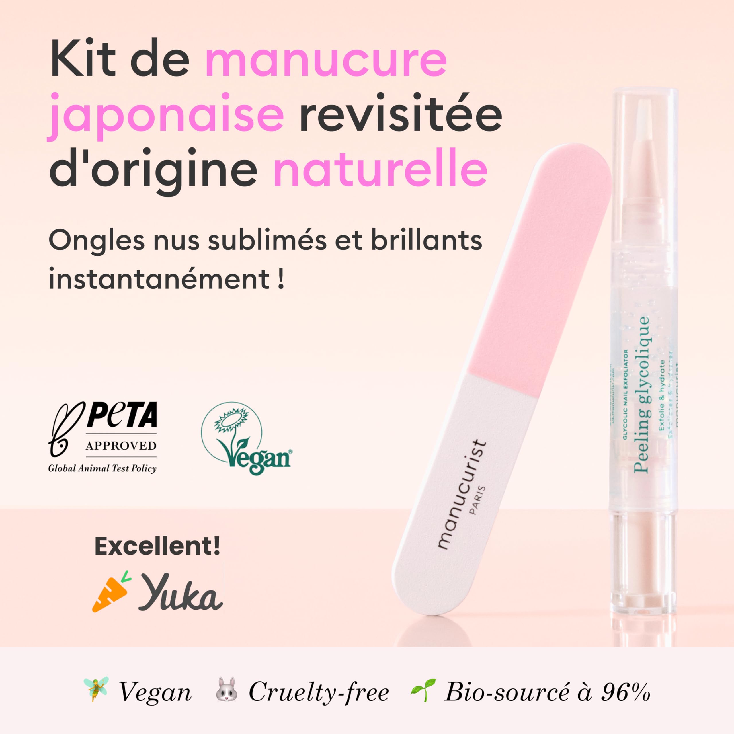 Manucurist Glossy Booster Duo kit manucure japonaise brillance