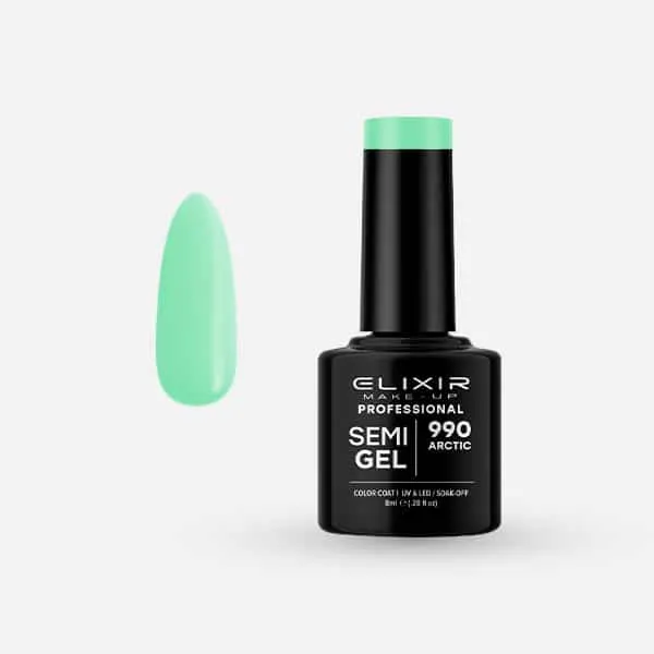 Élixir Semi Gel 990 vernis semi-permanent Arctic 8 ml couvrant