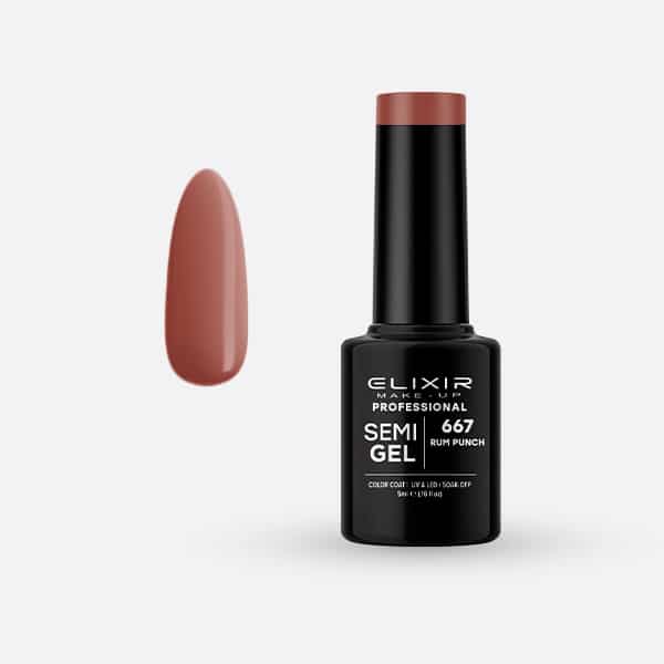Élixir Semi Gel Vernis Semi-Permanent 5ml N°667 Rum Punch