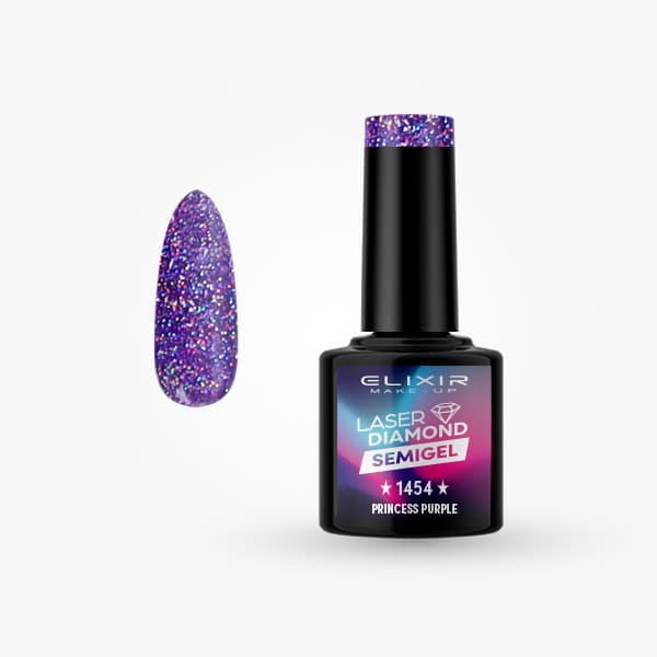 Élixir Semi Gel 1454 vernis semi-permanent violet Princess
