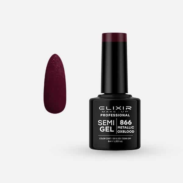 Élixir Semi Gel #866 vernis semi-permanent 8ml métallisé