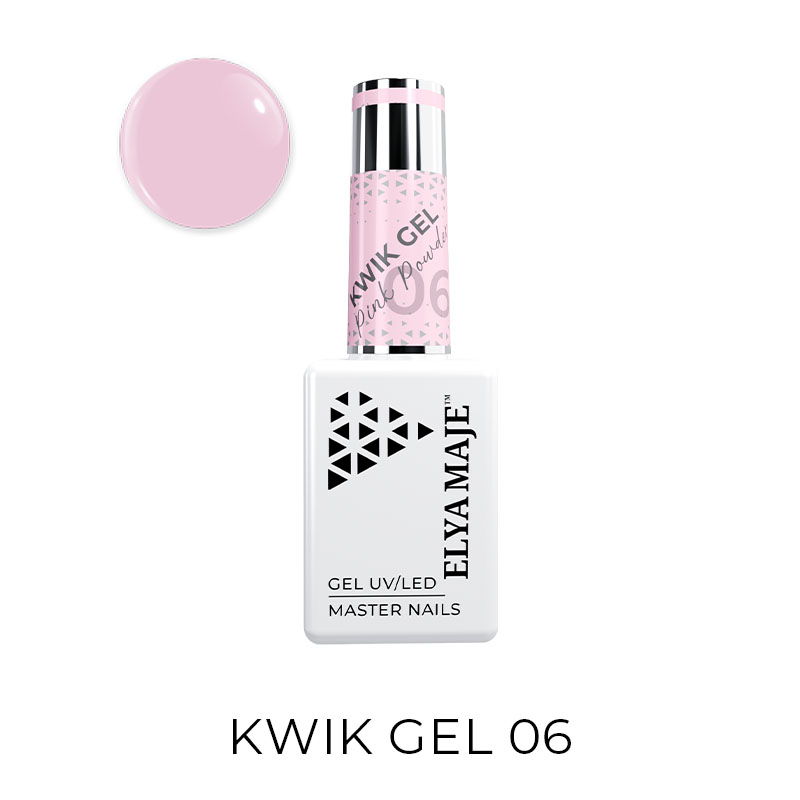 Elyamaje Kwik Gel Pink Powder N°6 gel flacon rose